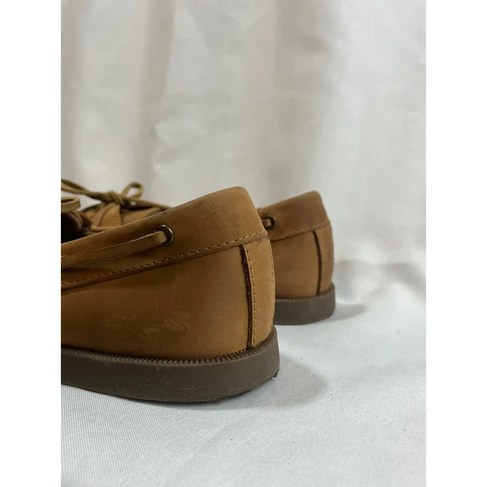 Goodfellow & Co Mens Tan Boat Shoes Casual Moc Toe Loafers Size 9